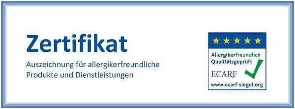 Wolkenweich ECARF Zertifikat Wolkenweich ECARF Zertifikat