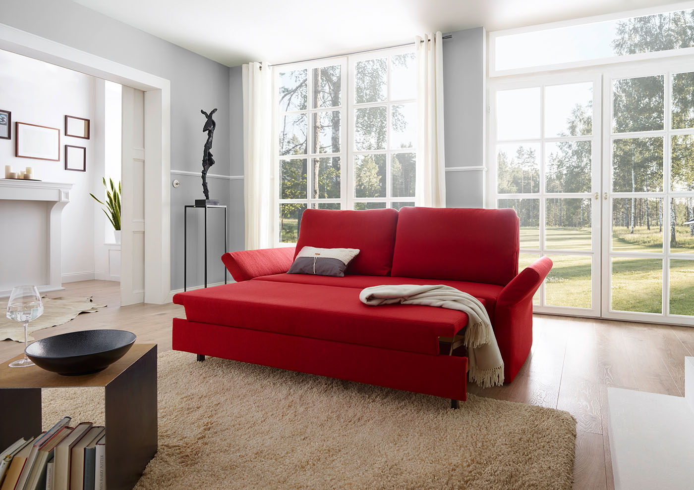 Sofa Cala Relaxfunktion - hohe Rückenlehne, bequeme Sitzfläche im Relaxmodus