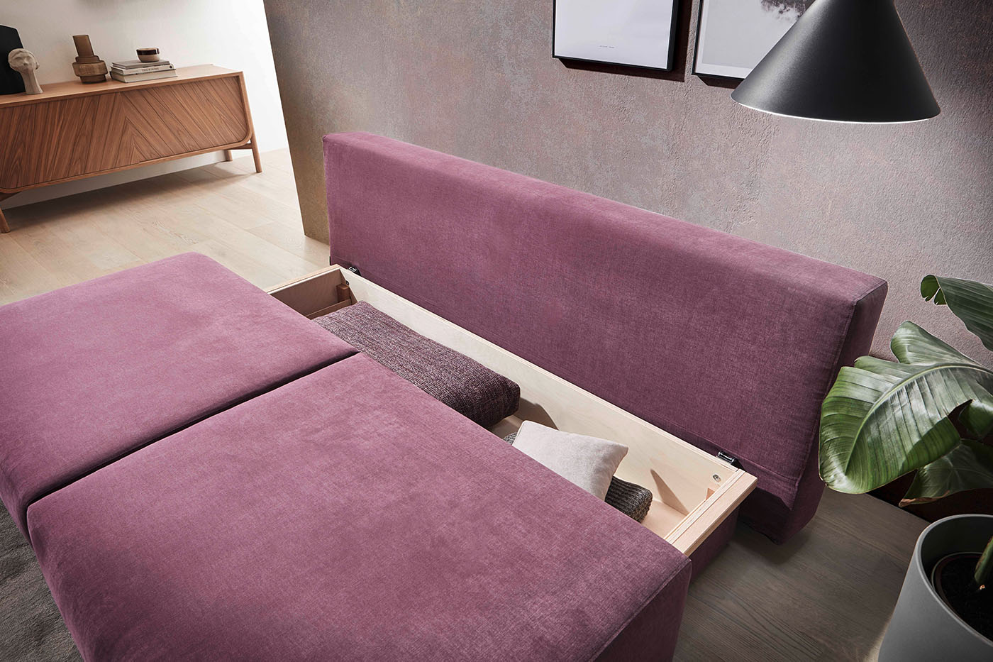 Natur Schlafsofa Mood Stauraum
