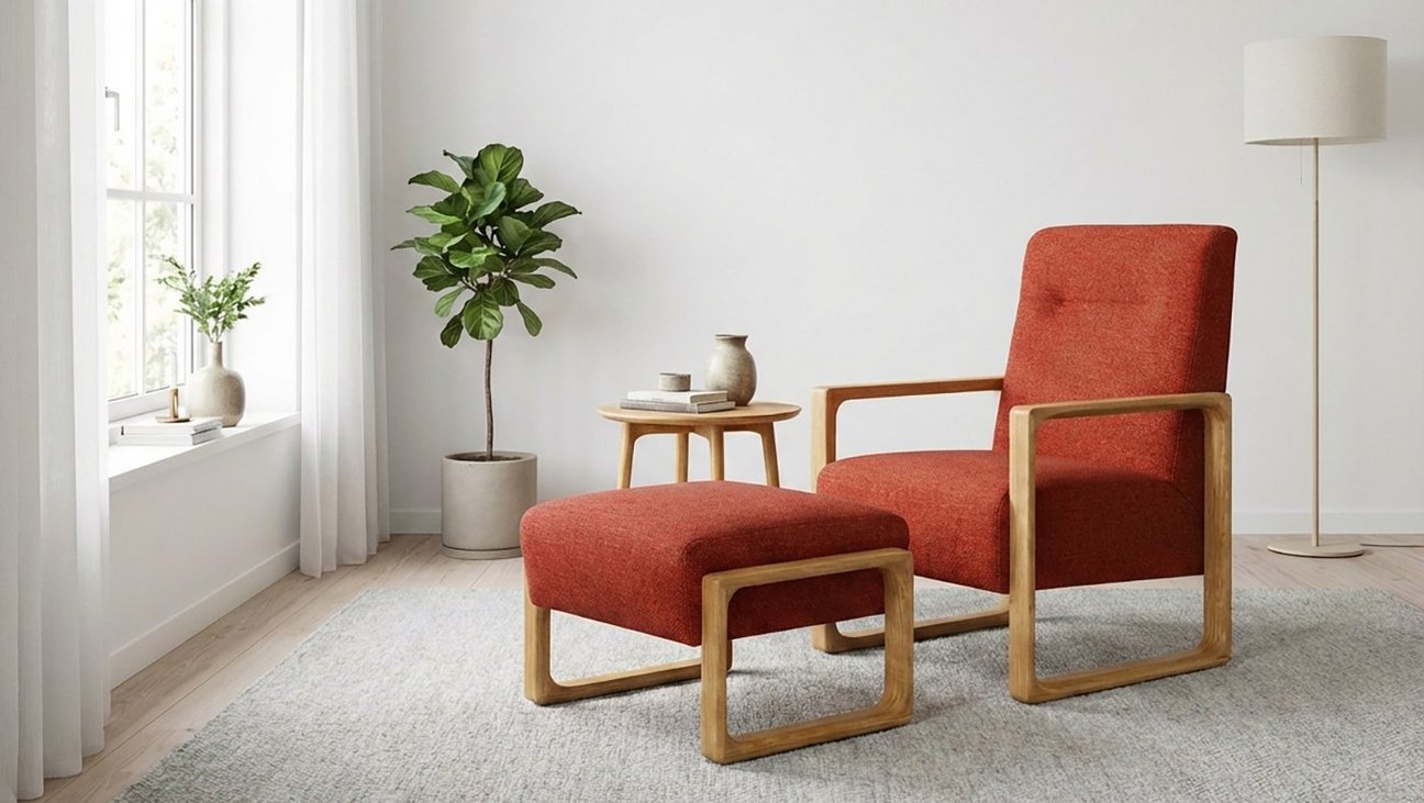 Rondo Sofa und Hochlehnsessel