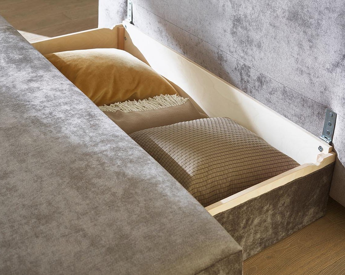 Natur Schlafsofa Daydream - Stauraum Natur Schlafsofa Daydream - Stauraum