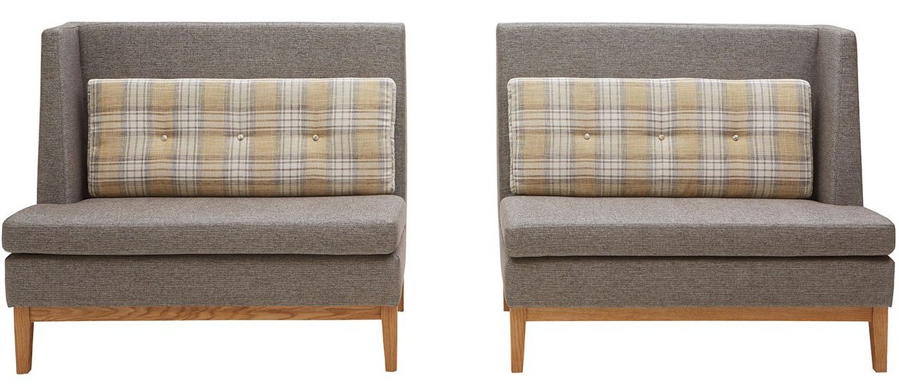 Dining Sofa Alto geteilt in zwei Teile.